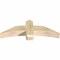 Ekena Millwork Bellingham Rough Sawn Timber Gable Bracket, Douglas Fir, 48"W x 16"H x 6"D x 6"F, 8/12 Pitch GBW048X16X0606BEL00RDF - alternate 2